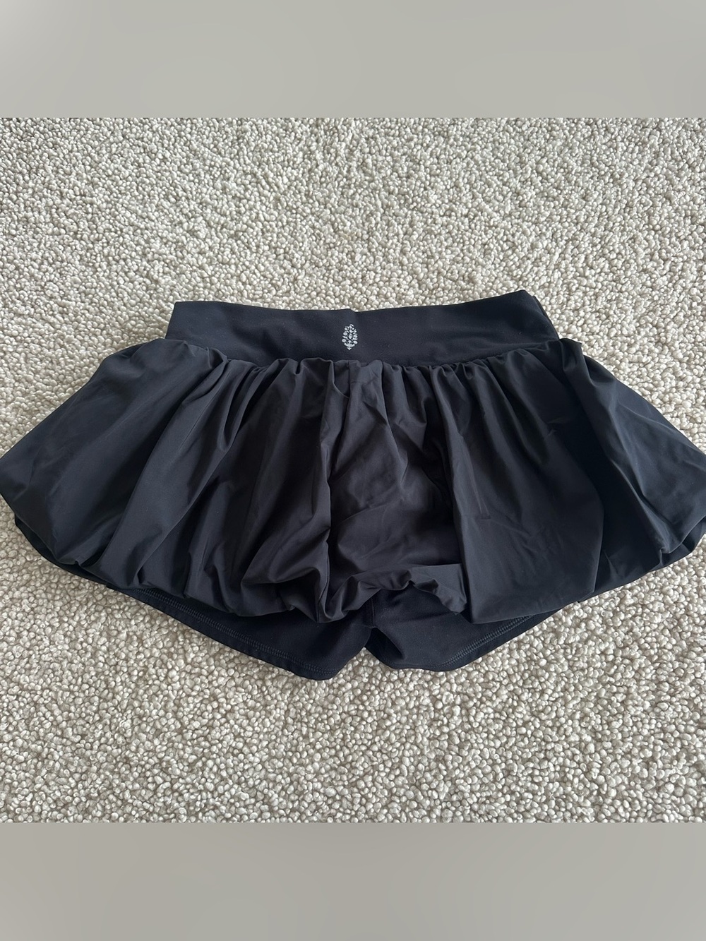 Free People FP Movement Dance All Day Bubble Skort Short Skirt black Size M